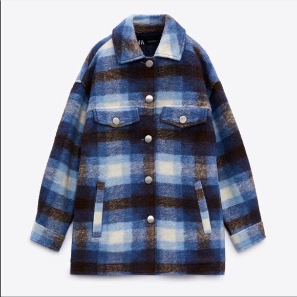 Zara Plaid Premium Overshirt - Picture 3 of 7